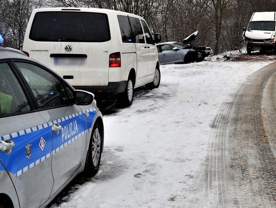 POLICJANCI PRACOWALI NA MIEJSCU WYPADKU W MIEJSCOWOŚCI JAŹWISKA