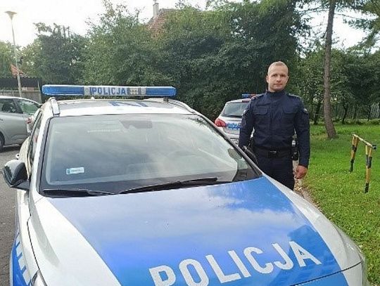 Policjant z Tczewa nie będąc na służbie uratował życie 76-latka