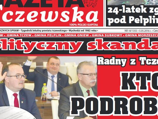 Polityczny skandal! Radny: ktoś podrobił mój podpis. Czytaj GT!