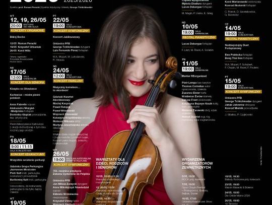 Polska Filharmonia Bałtycka im. Fryderyka Chopina w Gdańsku zaprasza na koncerty symfoniczne i wydarzenia w maju 2026