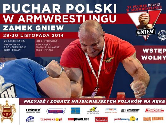 Polskie gwiazdy w siłowaniu na ręce na zamku w Gniewie!