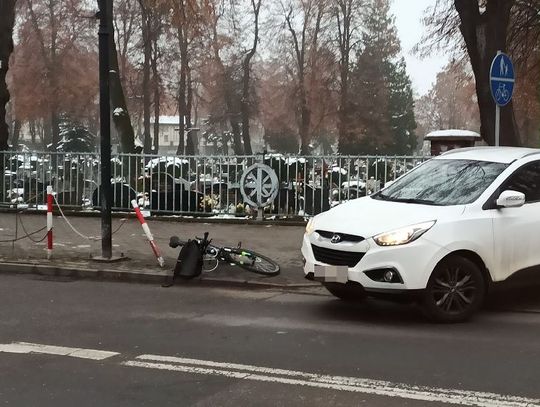 Potrącenie rowerzystki przy cmentarzu starym