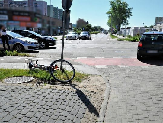 Potrącenie rowerzystki w Tczewie. Kierująca autem nie ustąpiła pierwszeństwa