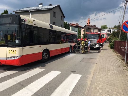 Pożar autobusu przy ul. Broniewskiego w Tczewie