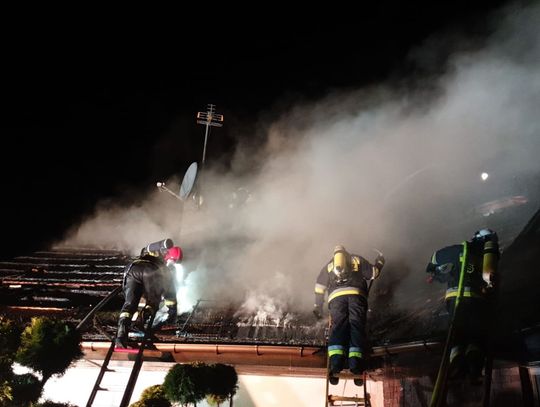 Pożar budynku mieszkalnego w Bałdowie