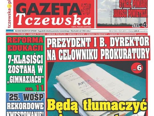 Prezydent Tczewa oraz były dyrektor ZUK na celowniku prokuratury! Czytaj GT