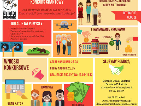 Rusza nabór wniosków w ramach konkursu „Działaj Lokalnie”. Zdobądź nawet 6 tys. zł!