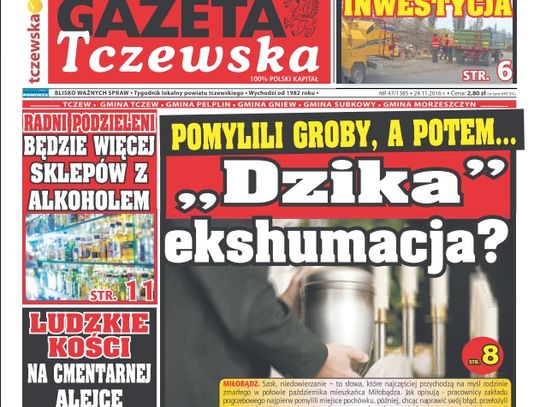 Sanepid wszczyna postępowanie: &quot;przeniesienie to ekshumacja&quot;