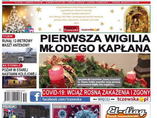 Świąteczne wydanie Gazety Tczewskiej już w sprzedaży. Najnowsze informacje z Tczewa i gmin naszego powiatu już w Twoim kiosku. Co w środku?