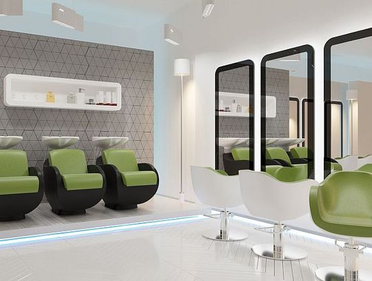Tak umeblowany salon fryzjerski zawsze będzie elegnacki i świeży