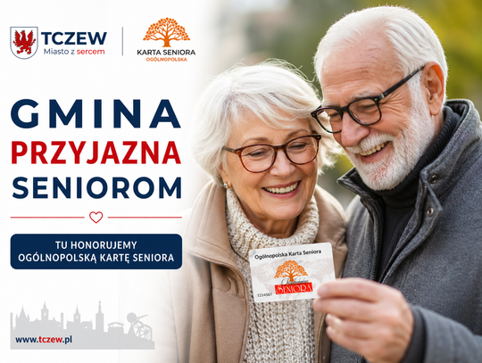 Tczew dołącza do programu „Gmina Przyjazna Seniorom”. Darmowe karty dla mieszkańców 60+