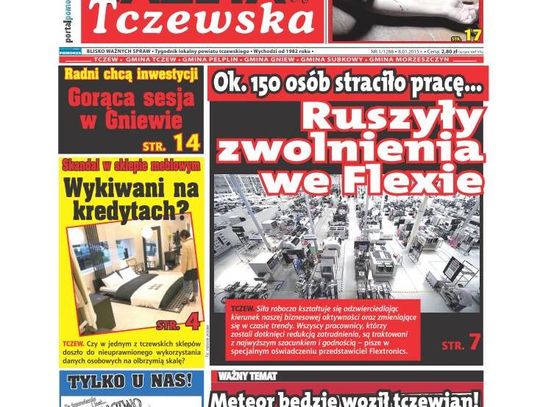 &quot;Tczewiactwo&quot;, Meteor vs. Warbus, kredytowa oszustka... Czytaj w GT!
