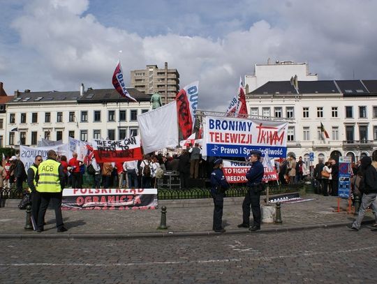 Tczewianie w Brukseli - demonstracja w obronie Trwam