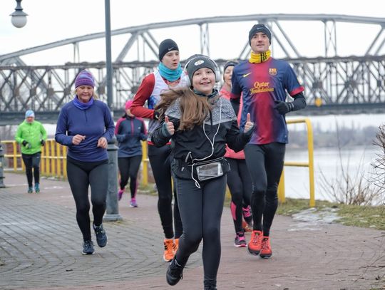 Tczewski parkrun na lodzie