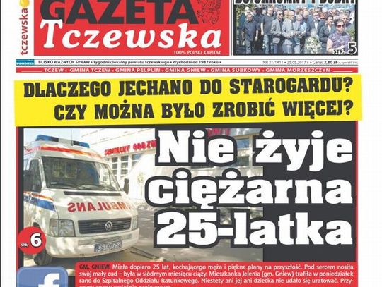 Tragedia w Jeleniu. Zmarła 25-letnia ciężarna. Dlaczego karetka jechała do Starogardu, a nie do Kwidzyna? 