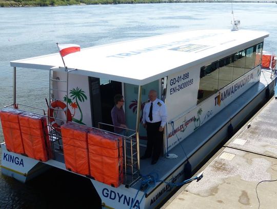 Tramwajem po rzece Wiśle