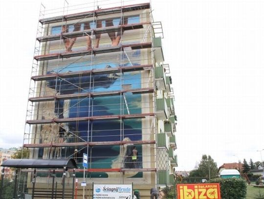 Trójwymiarowy mural przy ul. Armii Krajowej gotowy jeszcze tym tygodniu? 