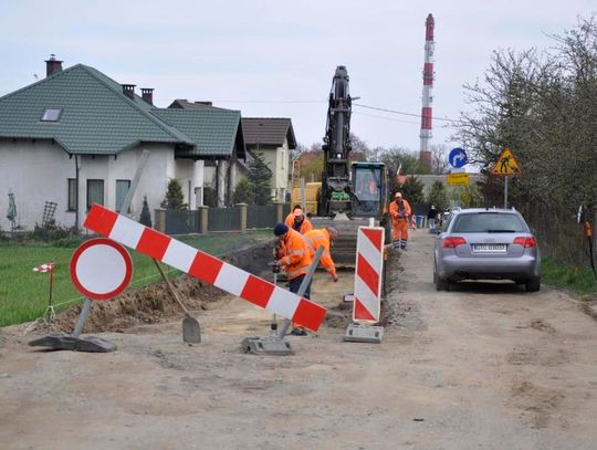 Trwają prace budowlane związane z przebudową ul. Tczewskiej w Rokitkach 