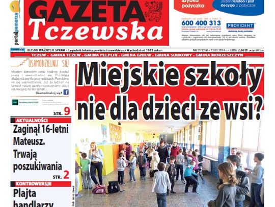Tylko w Gazecie Tczewskiej. Już w kioskach!