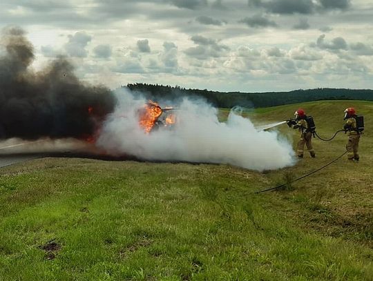 UWAGA! Pożar auta na autostradzie A1