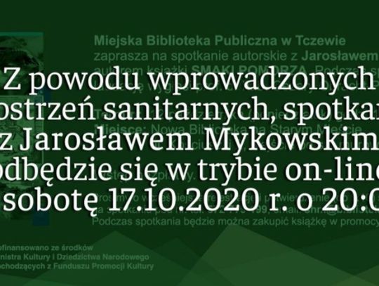 UWAGA! Zmiana terminu spotkania z J. Mykowskim