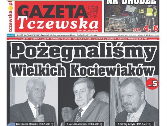 W ciągu ostatnich 12 miesięcy pożegnaliśmy wielkie osobowości Kociewia