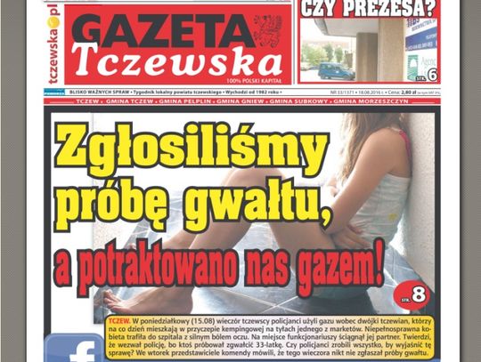 Wracamy do sprawy. Policja tłumaczy: użyliśmy gazu, bo wszczynał awanturę