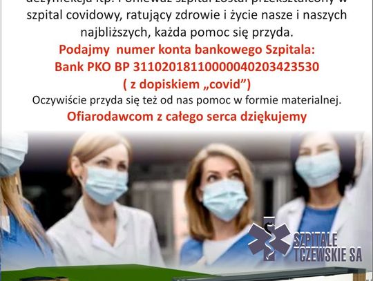 Wsparcie dla Tczewskiego Szpitala