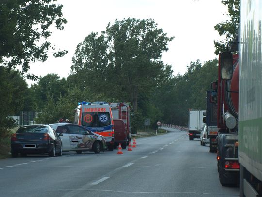 Wypadek na drodze krajowej 91. Są ranni