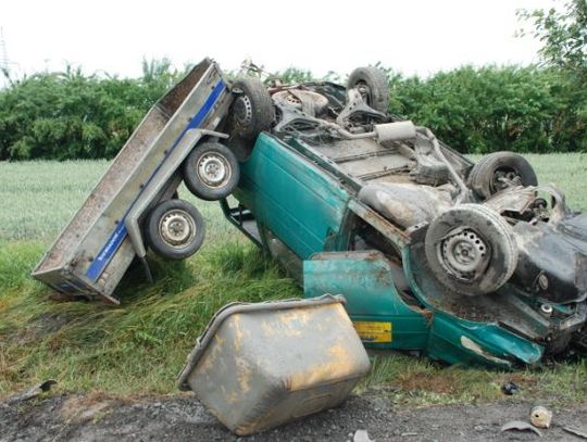 Wypadek pod Tczewem, 6 osób rannych, w tym 2 ciężko