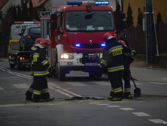 Wypadek skrzyżowanie Al. Kociewskiej z ul. Żwirki
