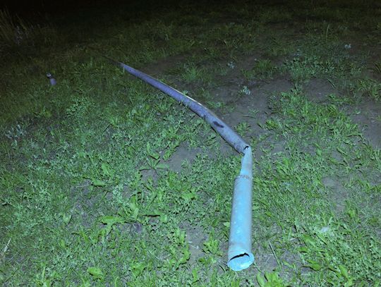 Wypadek w Tczewie. Honda prelude zatrzymała sie na barierce