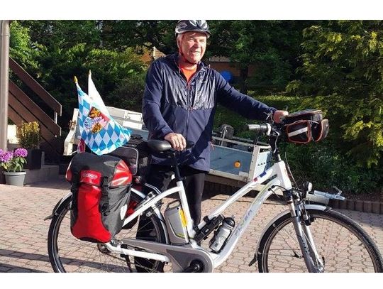 Z Diebach do Tczewa... na rowerze. Ma prawie 70 lat i uwielbia podróże jednośladem 