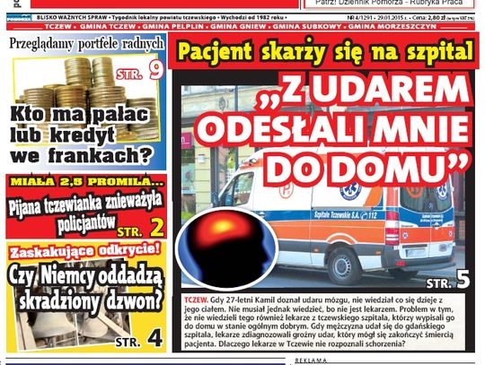 „Z udarem odesłali mnie do domu”. Skarga na szpital