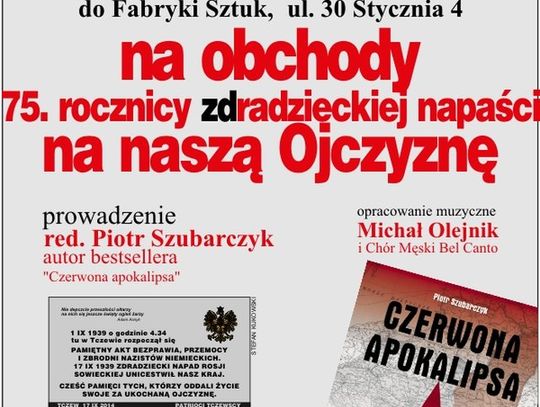 Zaproszenie na obchody 75-rocznicy napaści Sowietów 