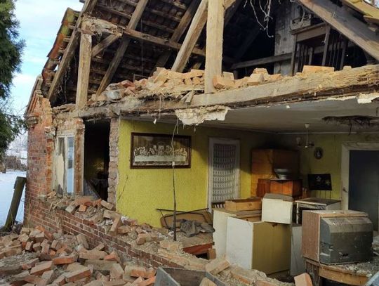 Zawalenie ściany budynku mieszkalnego w Polskim Gronowie