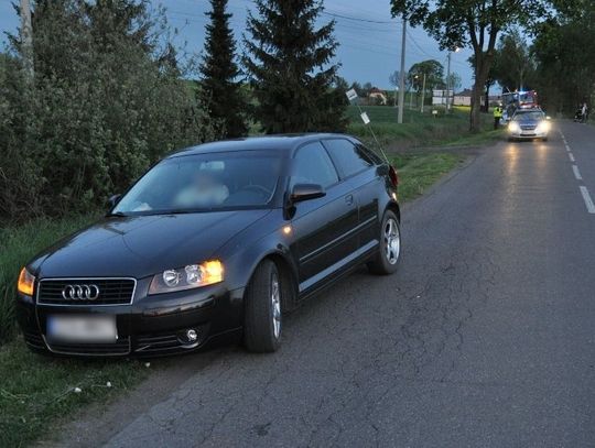 (ZDJĘCIA) Wjechał w tył audi. Sam trafił do szpitala