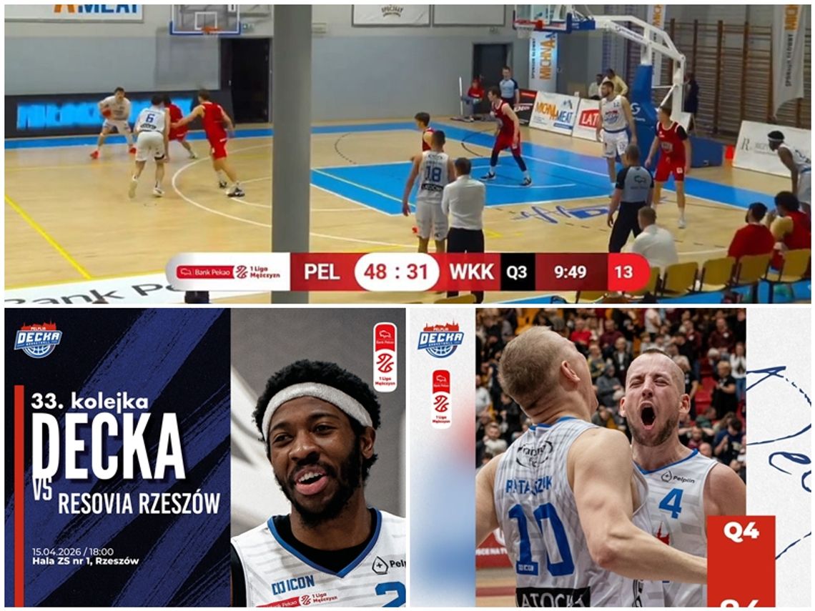 1-ligowa Decka Pelplin rozpoczęła fazę play-off i... wygrali 87:84