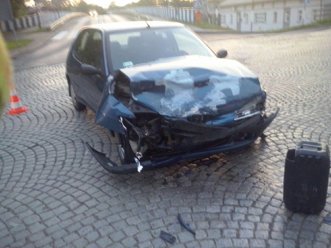 2 osoby ranne w wypadku przy ul. 1 Maja w Tczewie