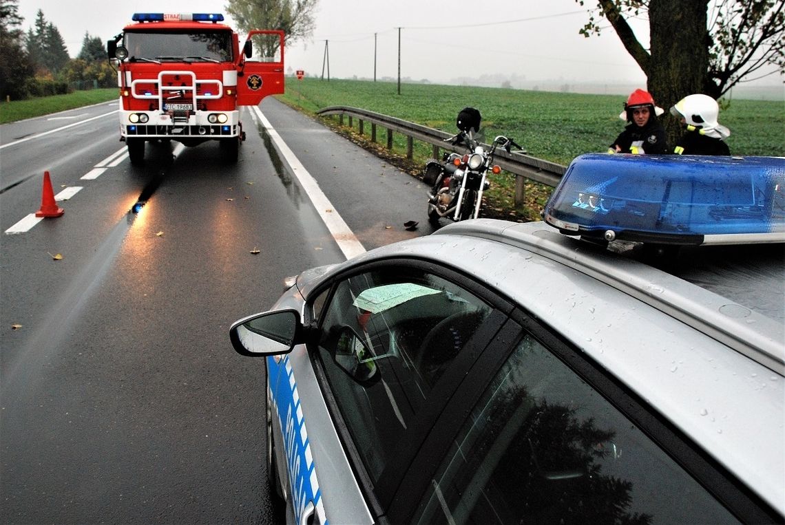 24-letnia motocyklistka najechał na tył Audi.
