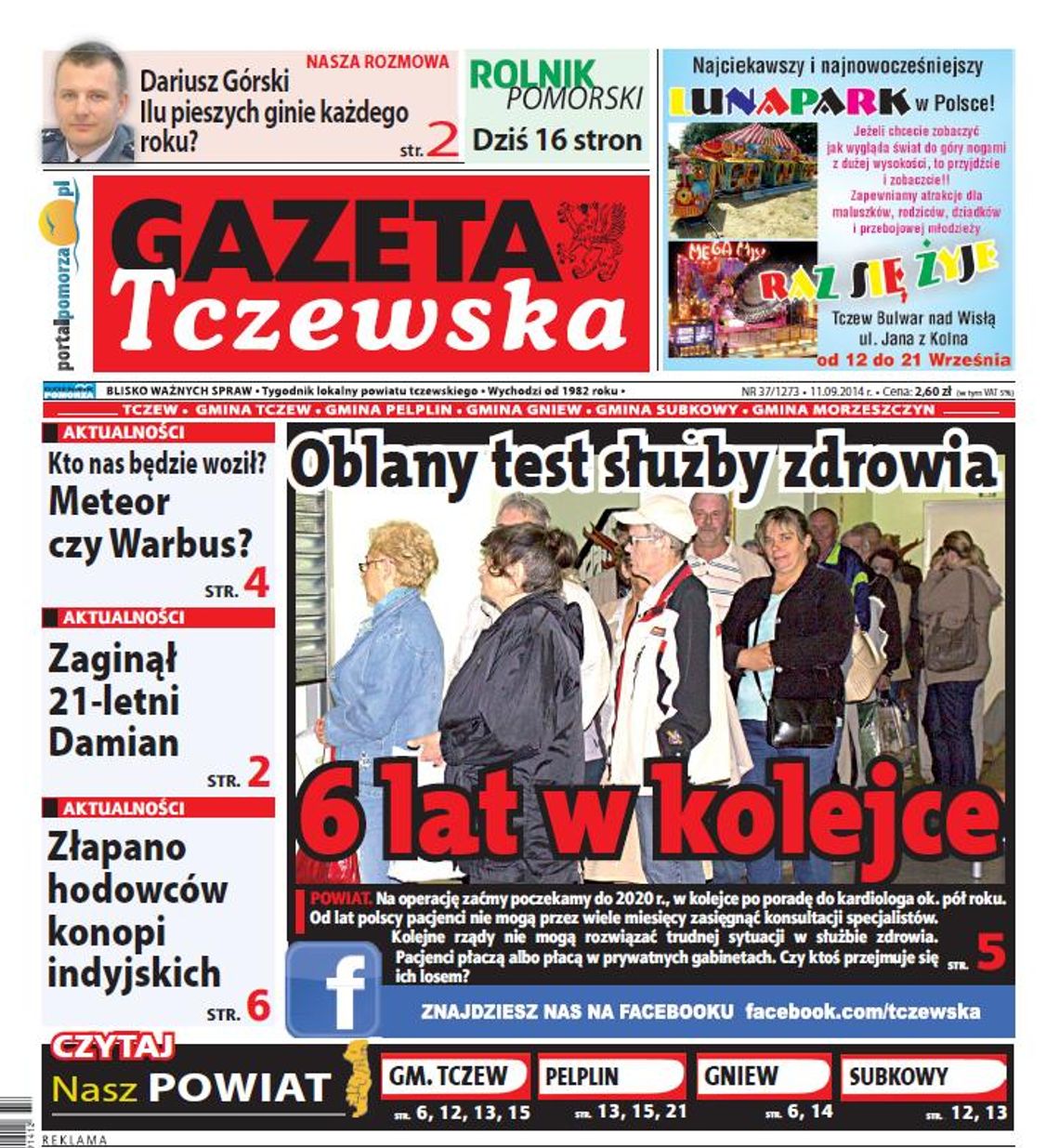 6 lat w kolejce do specjalisty - czytaj w Gazecie Tczewskiej 6 lat w kolejce do specjalisty - czytaj w Gazecie Tczewskiej
