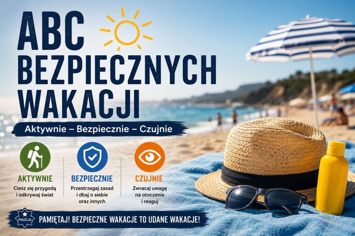 ABC Bezpiecznych Wakacji. Policjanci ruszają z letnią akcją informacyjną
