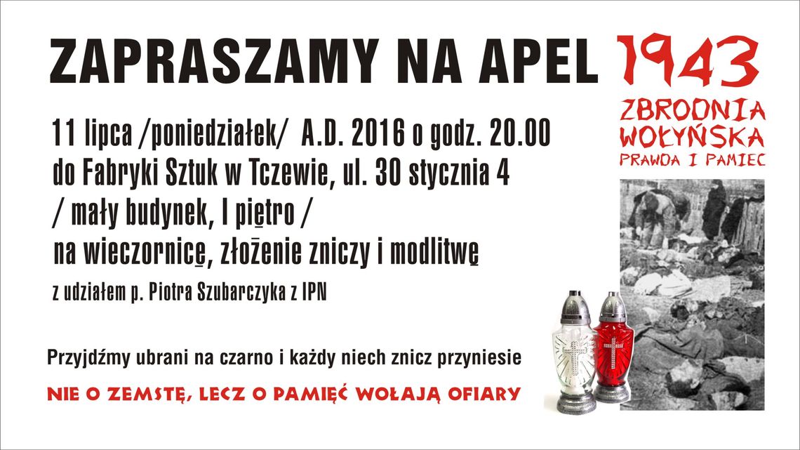 Apel Wołyński. Prawda i Pamięć Apel Wołyński. Prawda i Pamięć