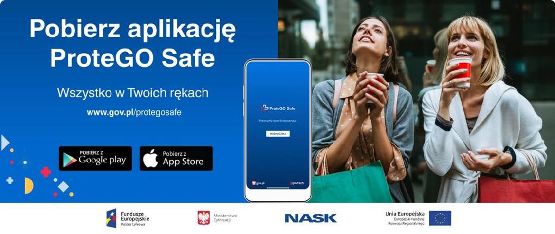 Aplikacja ProteGO Safe, informuje o kontakcie z koronawirusem