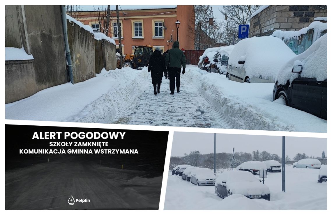 ATAK ZIMY. Zajęcia szkolne w Gniewie i Pelplinie odwołane!