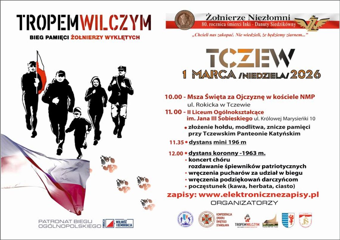 Biegacze kolejny raz upamiętnią „Wyklętych”. Tym razem bieg główny poświęcono „Ince”