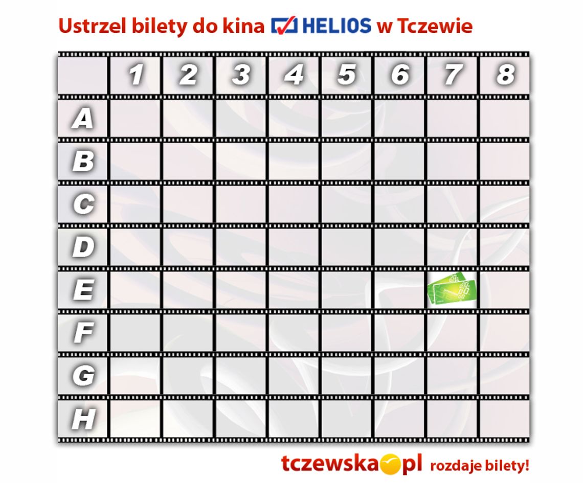 Bilety do kina Helios ustrzelone Bilety do kina Helios ustrzelone