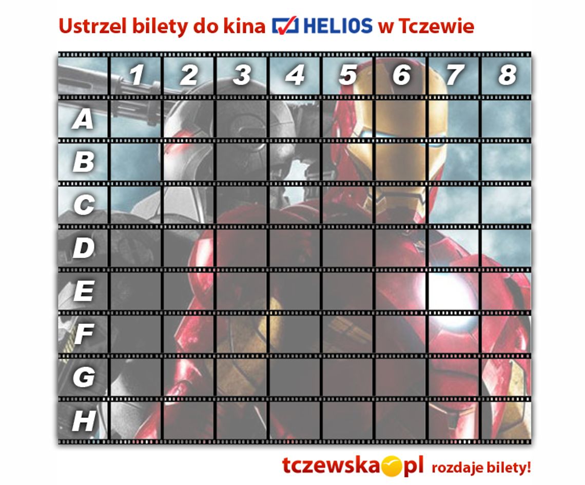 Bilety na MARATON IRON MAN w kinie Helios ustrzelone! Bilety na MARATON IRON MAN w kinie Helios ustrzelone!
