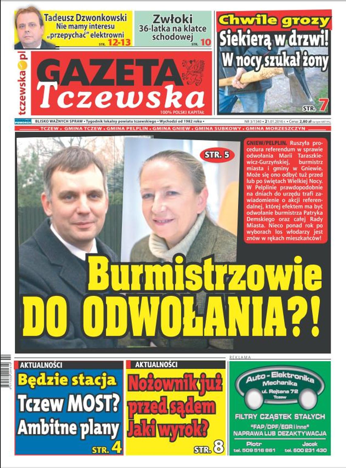 Burmistrzowie do odwołania!? Czy w referendum obronią fotele? Czytaj GT!