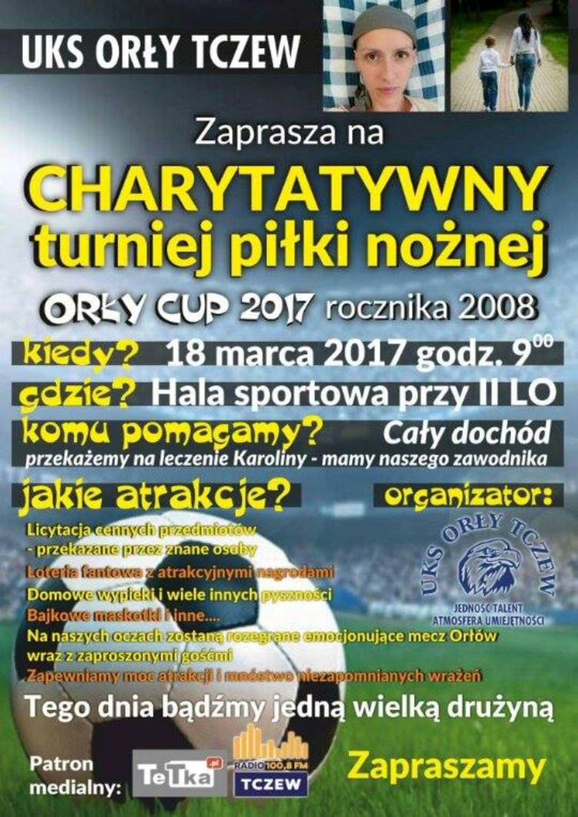 Charytatywny Turniej piłki nożnej dla Karoliny Pastwy już w sobotę